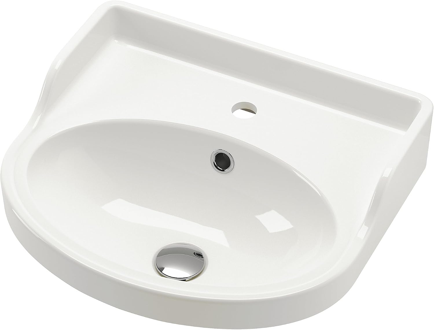 RUTSJÖN lavabo semincasso 50x44 cm bianco