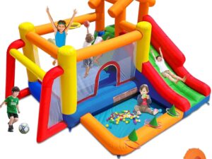 Castello gonfiabile Ballsea con scivolo e accessori