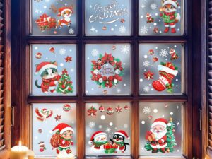 Set 9 vetrofanie natalizie riutilizzabili Solinorex