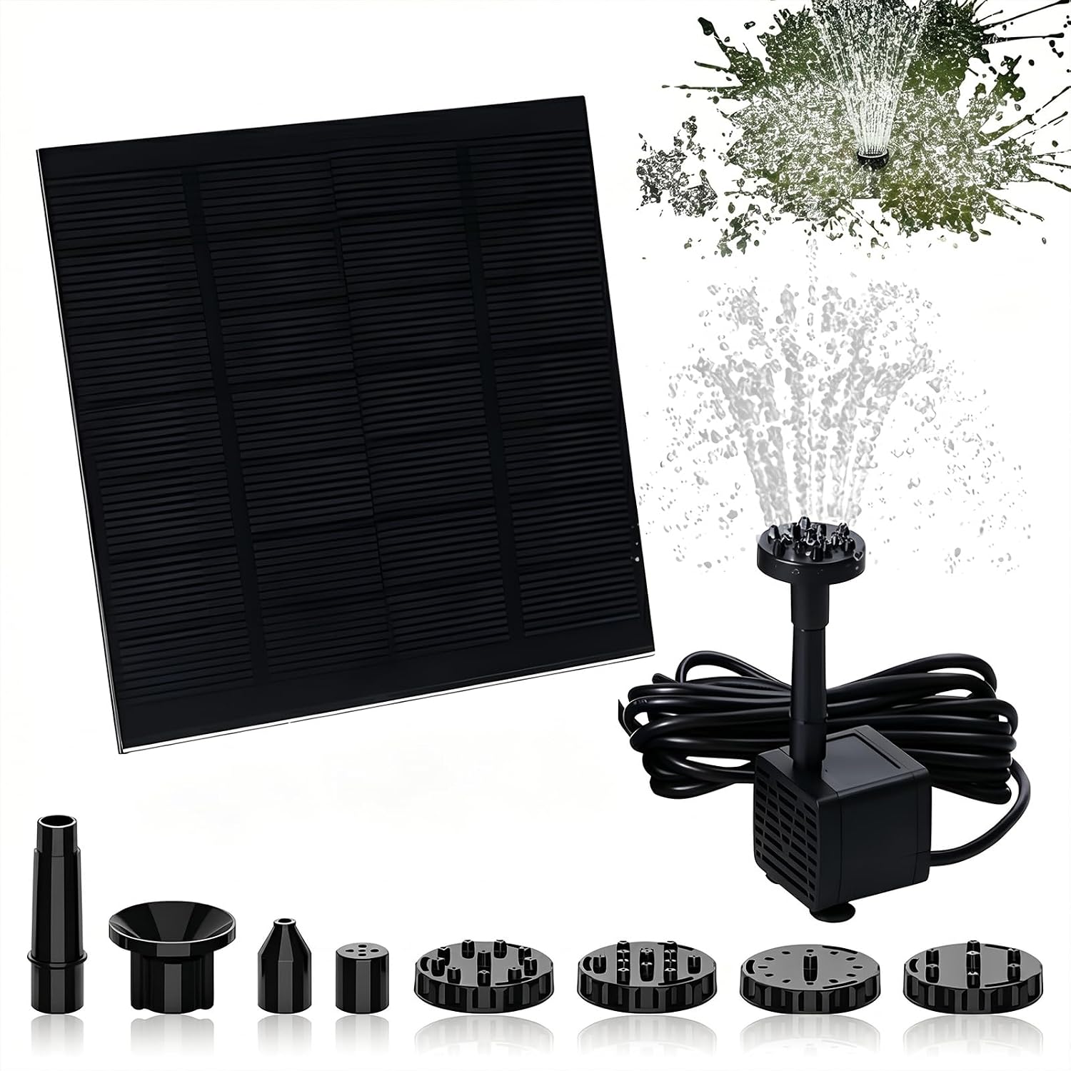 Fontana Solare da Giardino 200L/H con 6 Ugelli
