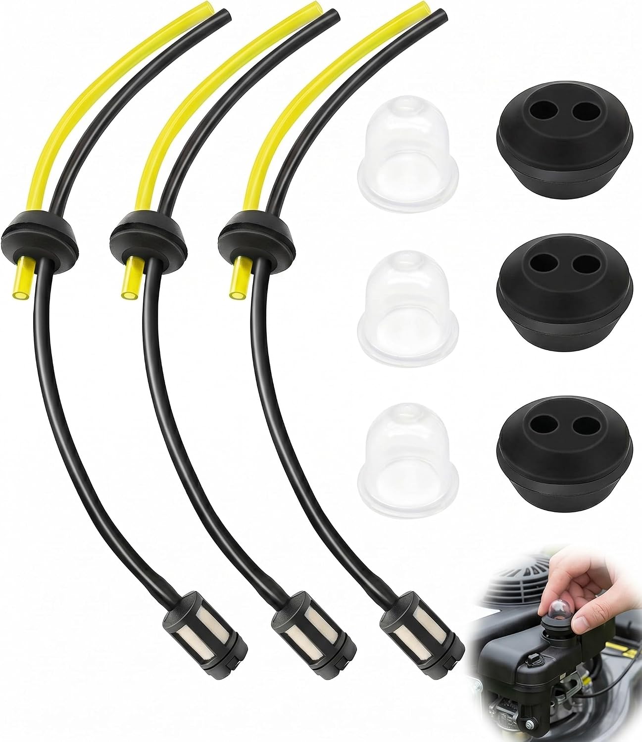 Kit Tubo Carburante 9 Pezzi Universale per Motosega