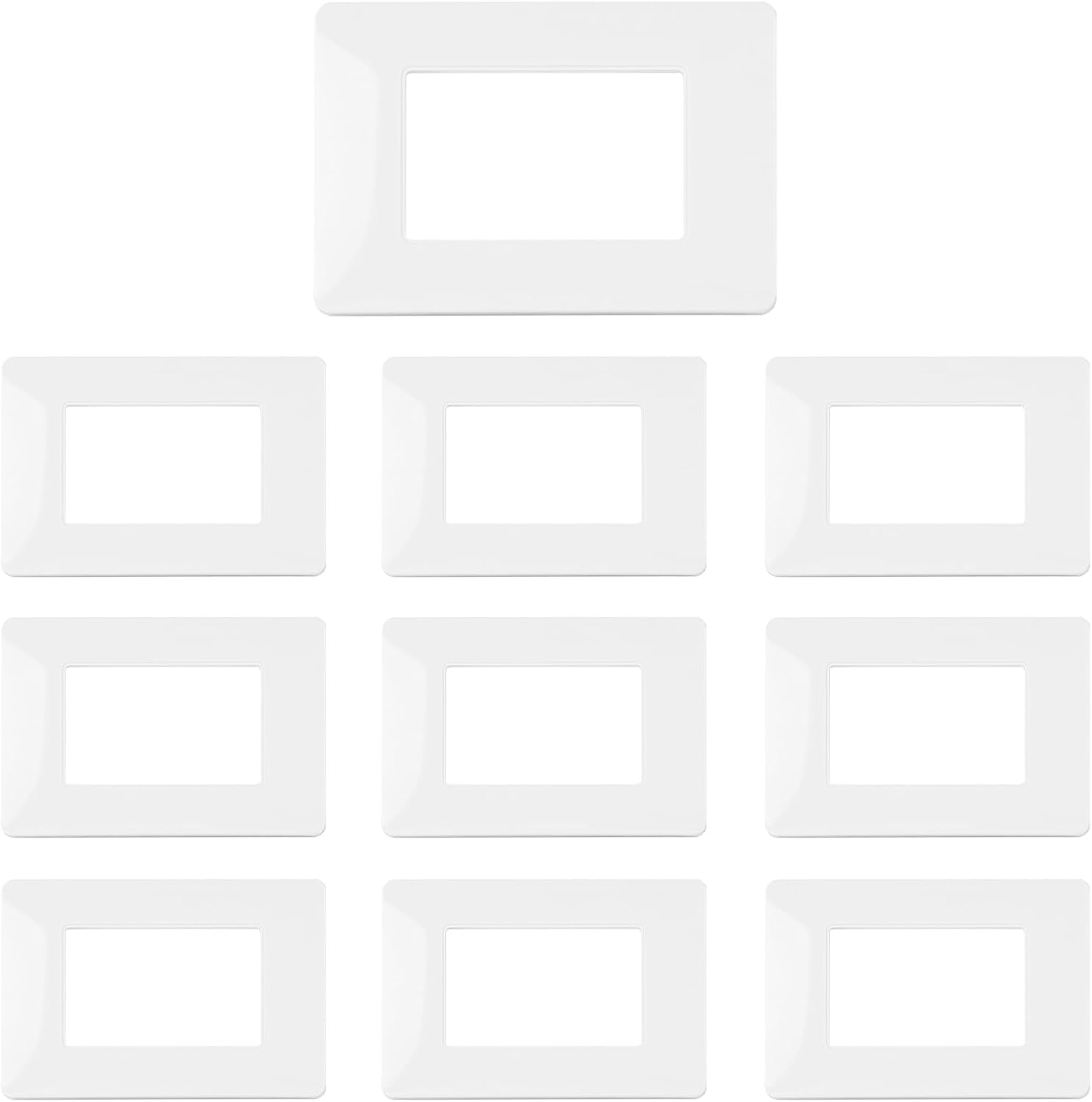 Placca Compatibile Bticino MATIX 3 Moduli - 10 pezzi