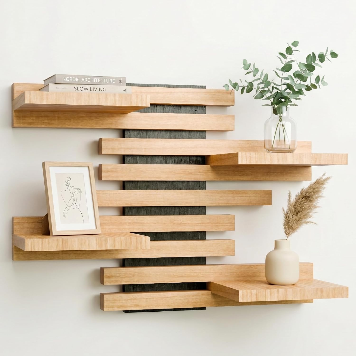 Mensola in Legno Massello Qoka Crafts, Design Versatile e Resistente