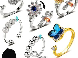 Anello Antistress Boho in Acciaio per Donna