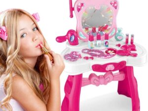 Specchiera da terra Make Up per Bambine con Scettro Magico