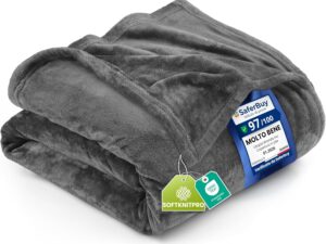 Coperta Pile Utopia Bedding 150x200 cm - Grigio 300 GSM