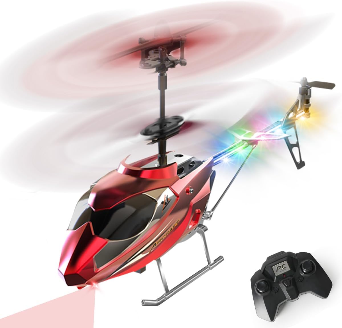 VATOS Elicottero RC 2.4G con LED, altezza fissa e decollo con un tasto