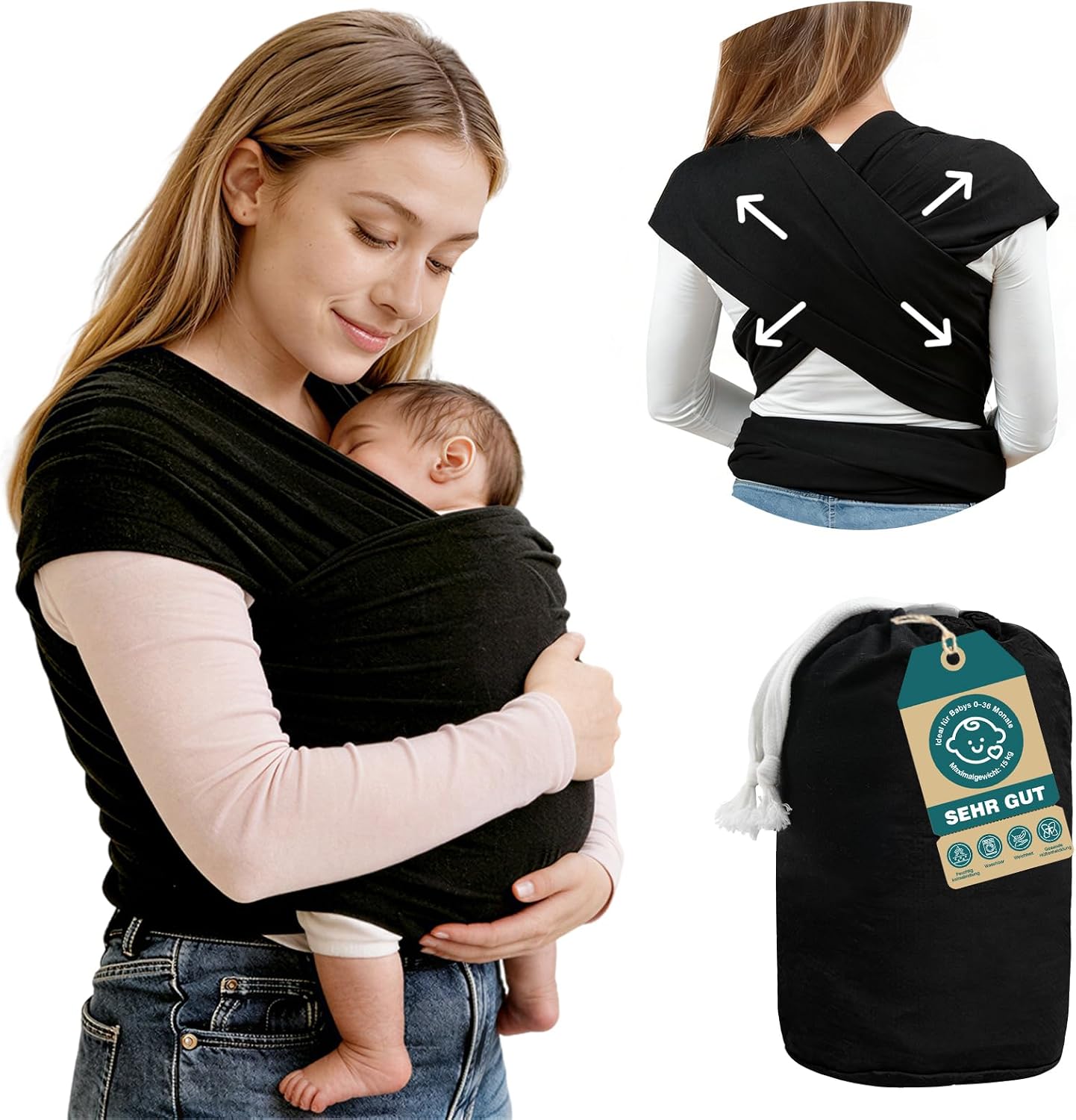Fascia Portabebè Ergonomica Jyunsing - Fino a 15 Kg