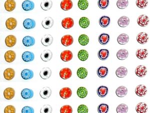 Murrine Murano millefiori 10g per mosaico e gioielli + portachiavi