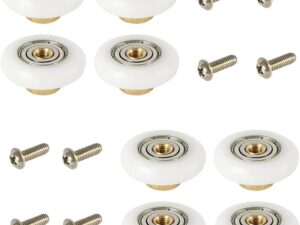 8 Cuscinetti ricambio per porte doccia, diametro 19 mm