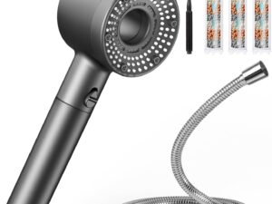 Blendura Soffione Doccia 5 Modalità, Grigio