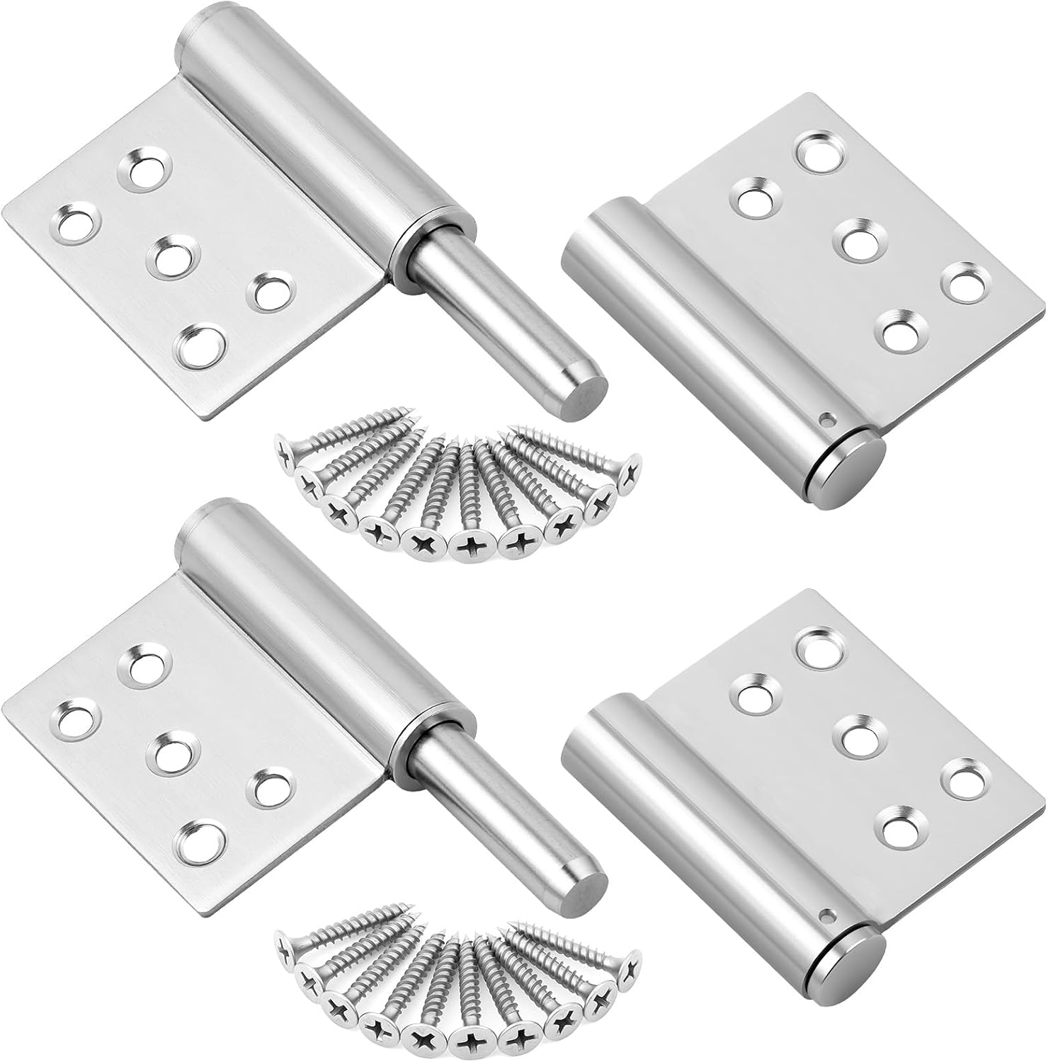 Cerniere acciaio inox HOTUT 130 mm, 2 pz, 360°
