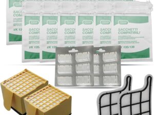 Kit Risparmio Folletto VK135/VK136 - 12 Sacchetti + Filtri