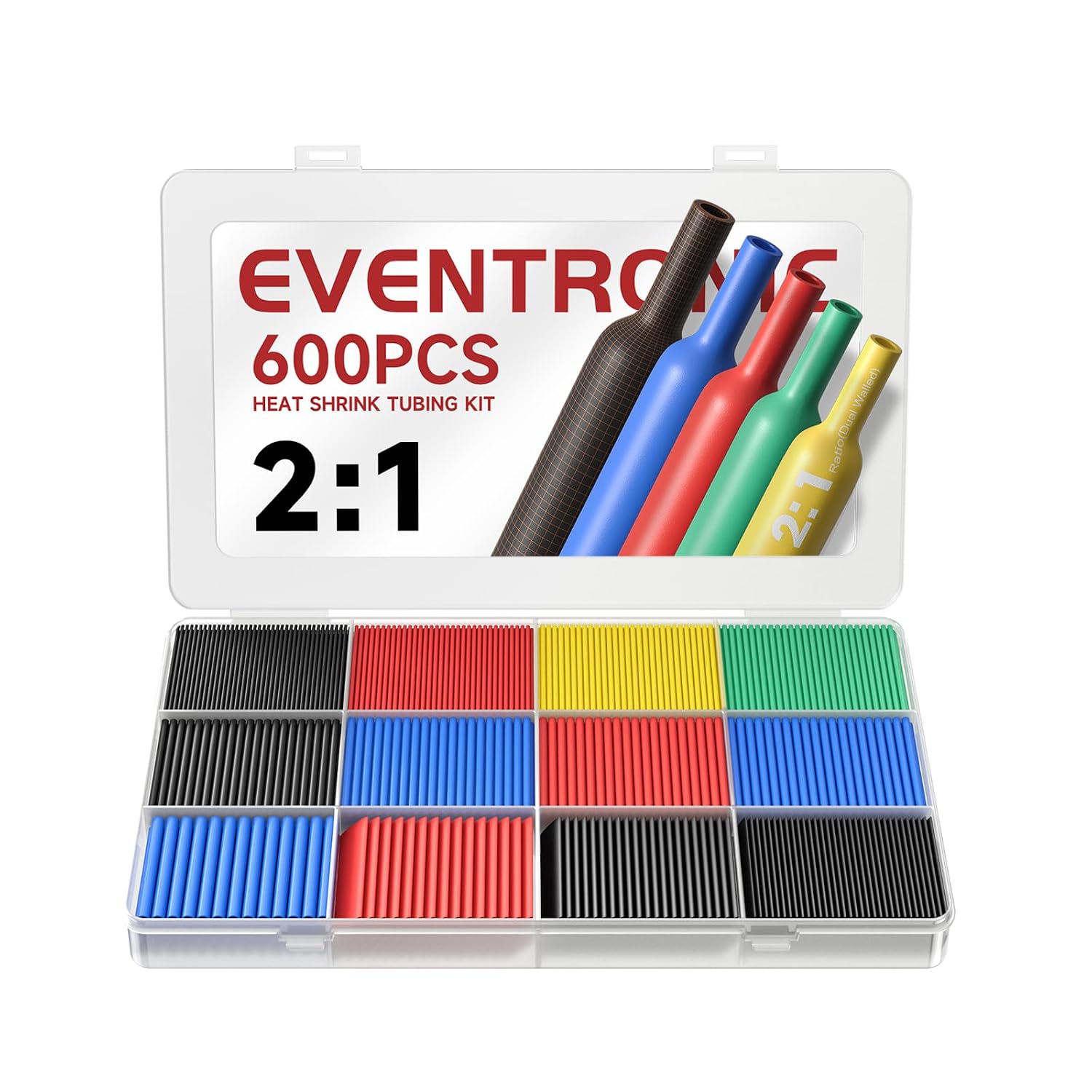 Guaina Termorestringente Eventronic 600 pz, IP56, 27 m, 5 colori