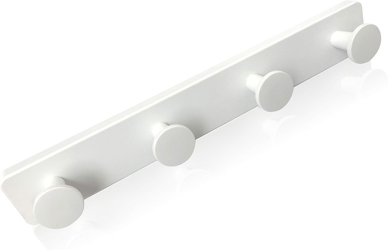 Appendiabiti a parete bianco 4 ganci KUKICU