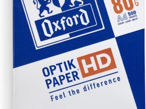 Carta A4 Oxford 80gsm, 1 Risma 500 Fogli Bianca