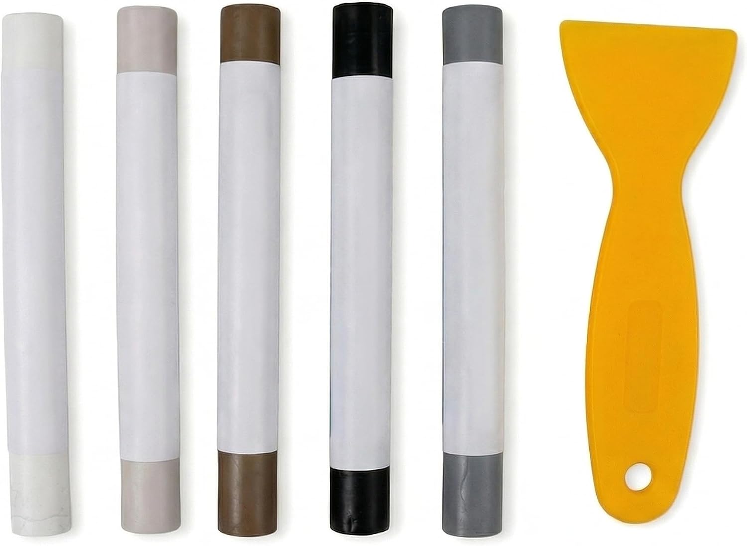 Stucco per legno 5 colori - Kit riparazione graffi completo