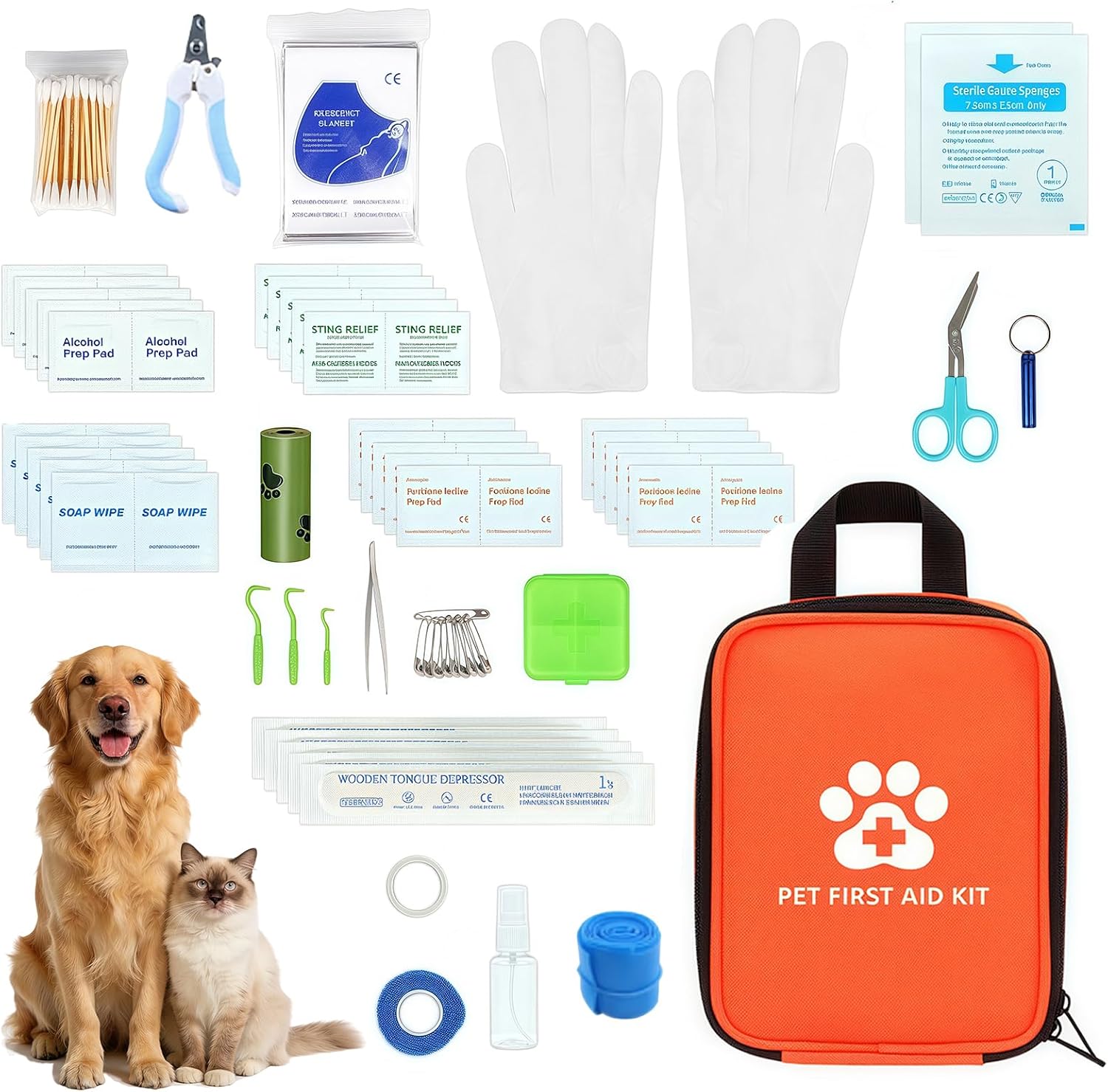 Esoes Kit Pronto Soccorso Animali 128 pezzi