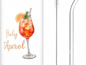 Set bicchieri Aperol Spritz estivi Holy Aper 500ml
