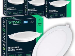 V-TAC 4 Faretti LED da Incasso 6W - Diam. 120mm - Pro Series