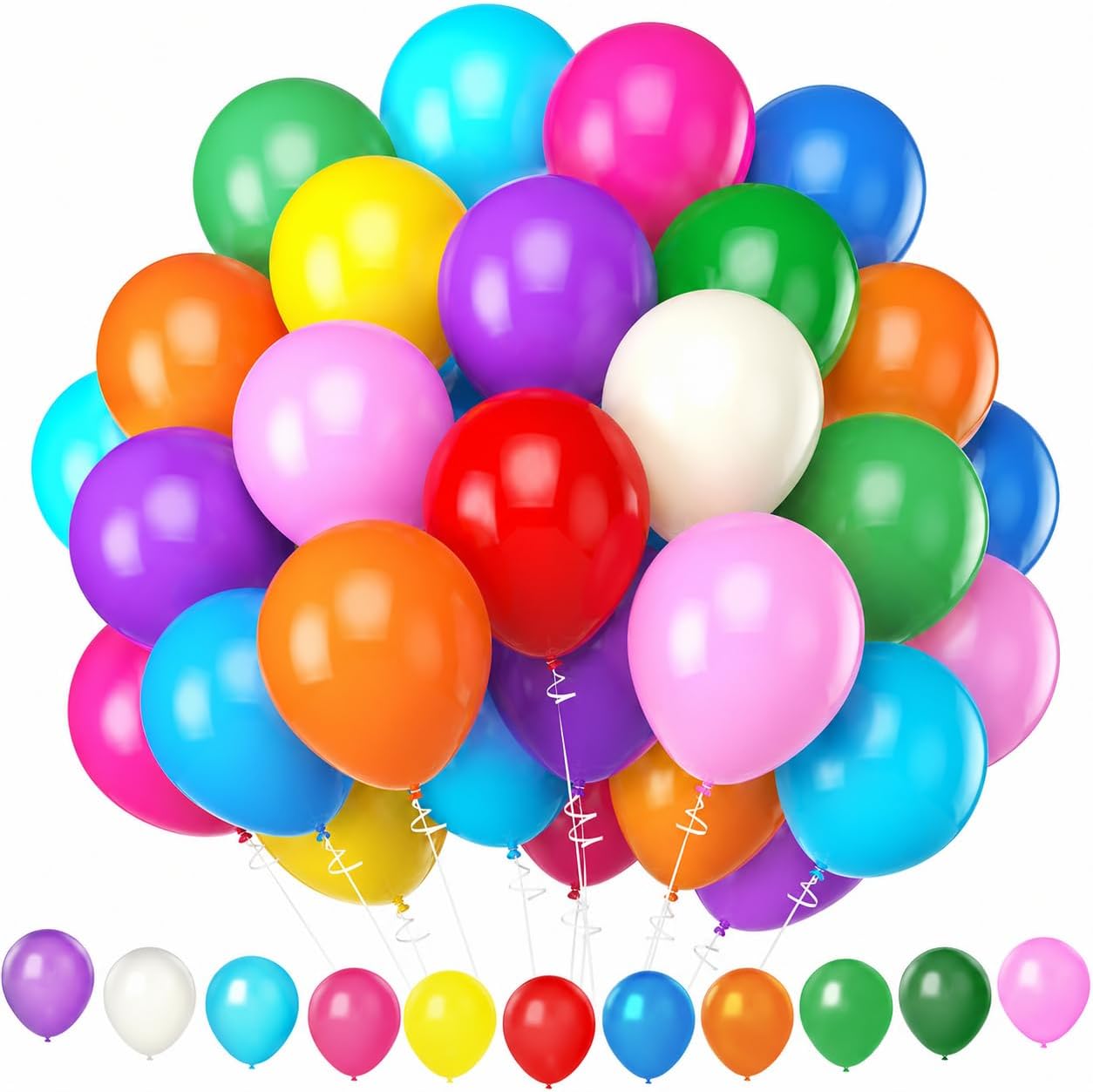 Set 110 palloncini 12" per feste, matrimoni e compleanni