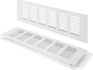 Griglia ventilazione argento 80x250mm 2 pz Jesustree