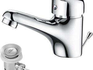 Auralum Rubinetto Bagno Lavabo Monocomando Cromato