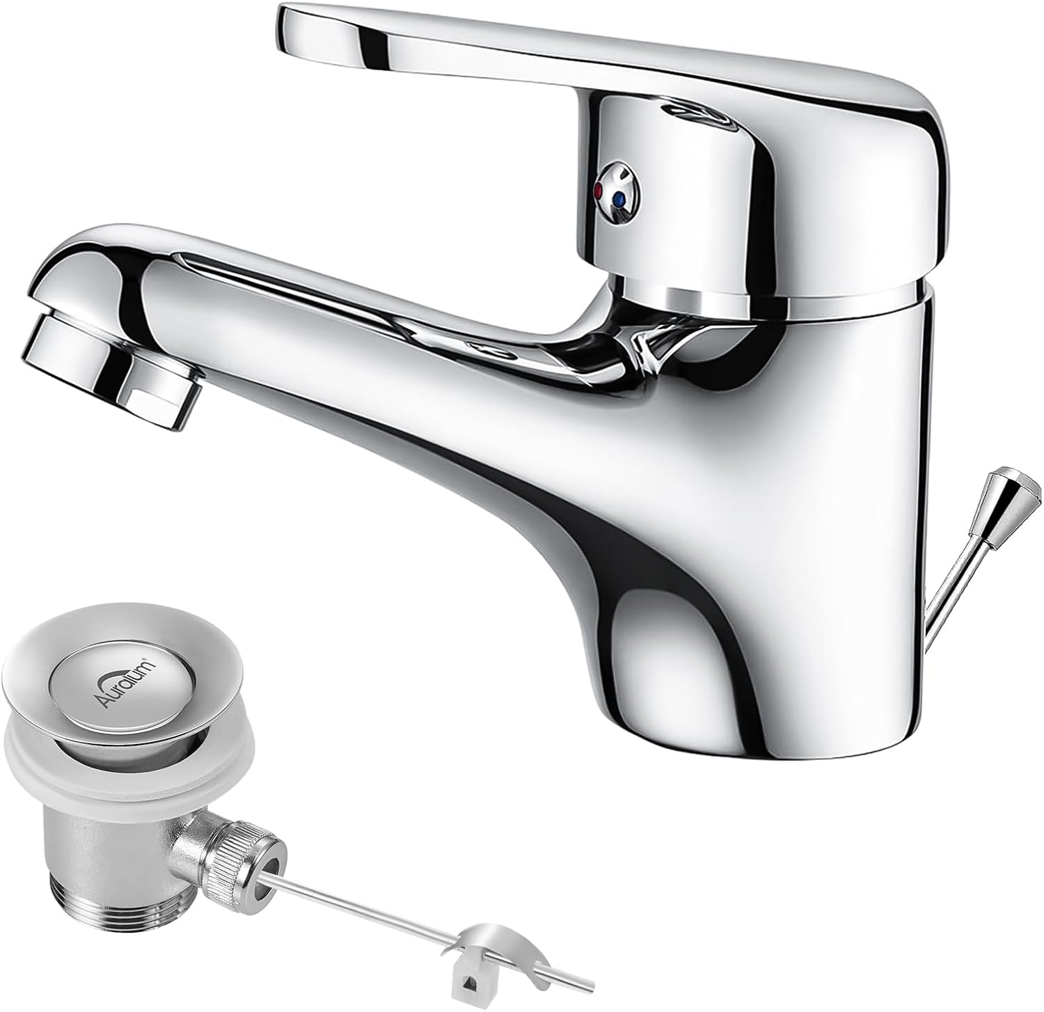 Auralum Rubinetto Bagno Lavabo Monocomando Cromato