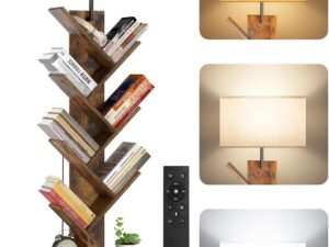 Libreria a forma di albero con luce integrata - Storage Rustic Brown