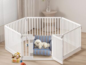 Gupamiga Recinto per Cani Cuccioli 178x153 cm - Bianco