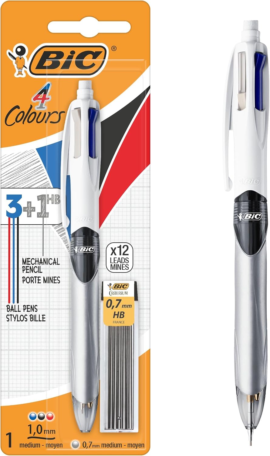 BIC 4 Colori 3+1: Penna e Matita in Una