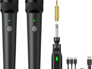 TONOR Microfoni Wireless Duali 30H, Karaoke e Discorsi