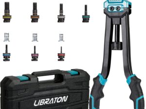 Libraton Rivettatrice Professionale con Kit 70 Dadi