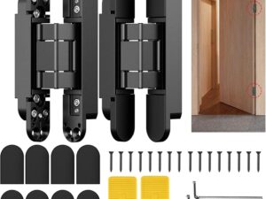 Cerniera Nascosta 17,7cm per Porte in Legno - Hanured