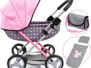 Bayer Design Cosy, Carrozzina per Bambole Pieghevole con Borsa