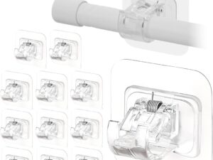 12 Ganci Adesivi Tende Senza Forare PVC