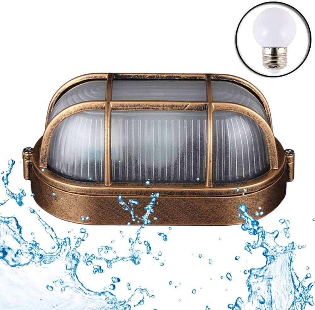 Applique ovale in alluminio E27 per esterno/intero SENFAY