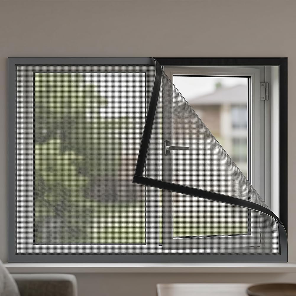 Zanzariera autoadesiva 178x305 cm - Protezione insetti senza attrezzi