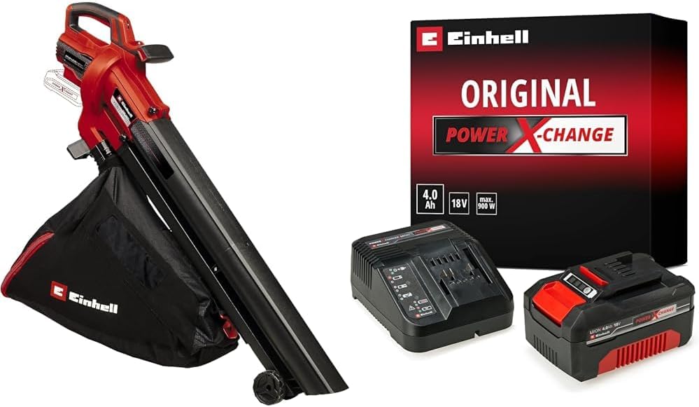 Einhell Aspirafoglie Venturro 18/210 Power X-Change + Kit Starter 4,0 Ah