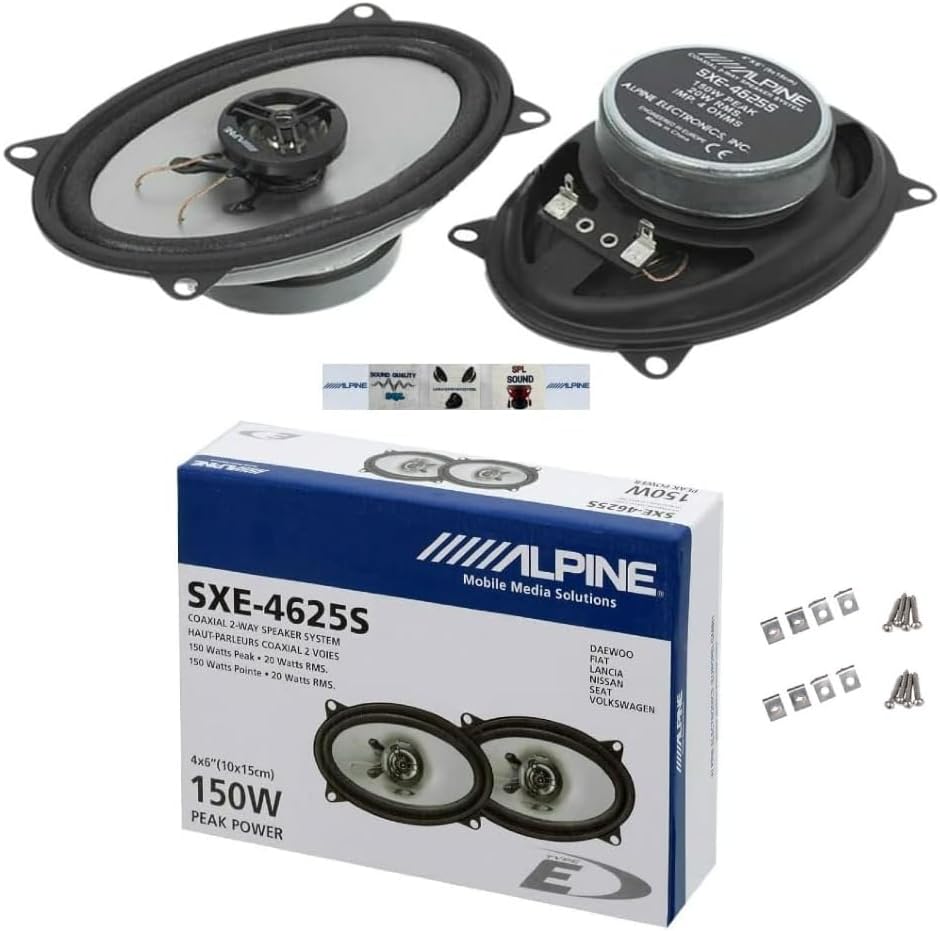 Kit altoparlanti Alpine SXE-4625S 4"x6" 20W RMS a coppia