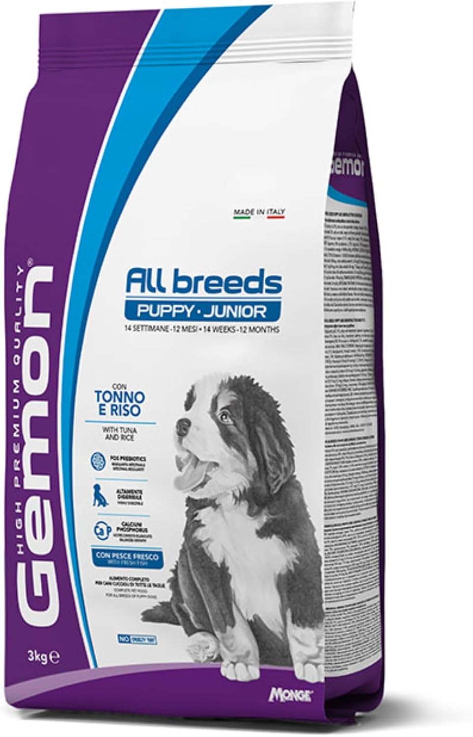 Crocchette Pet's Garden Gemon Tonno e Riso per Cuccioli 3 KG