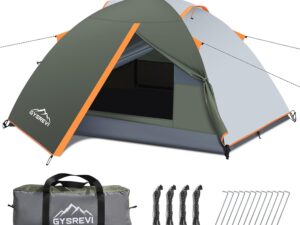 Tenda Campeggio Gysrevi 2-3 Persone Impermeabile Antivento