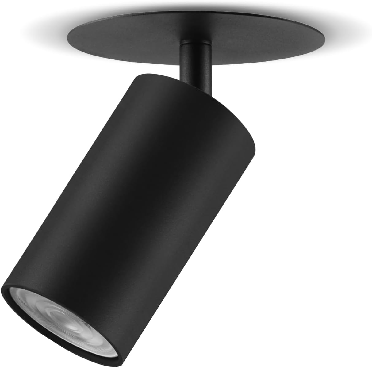 Faretto Maclean orientabile in alluminio nero GU10 40W