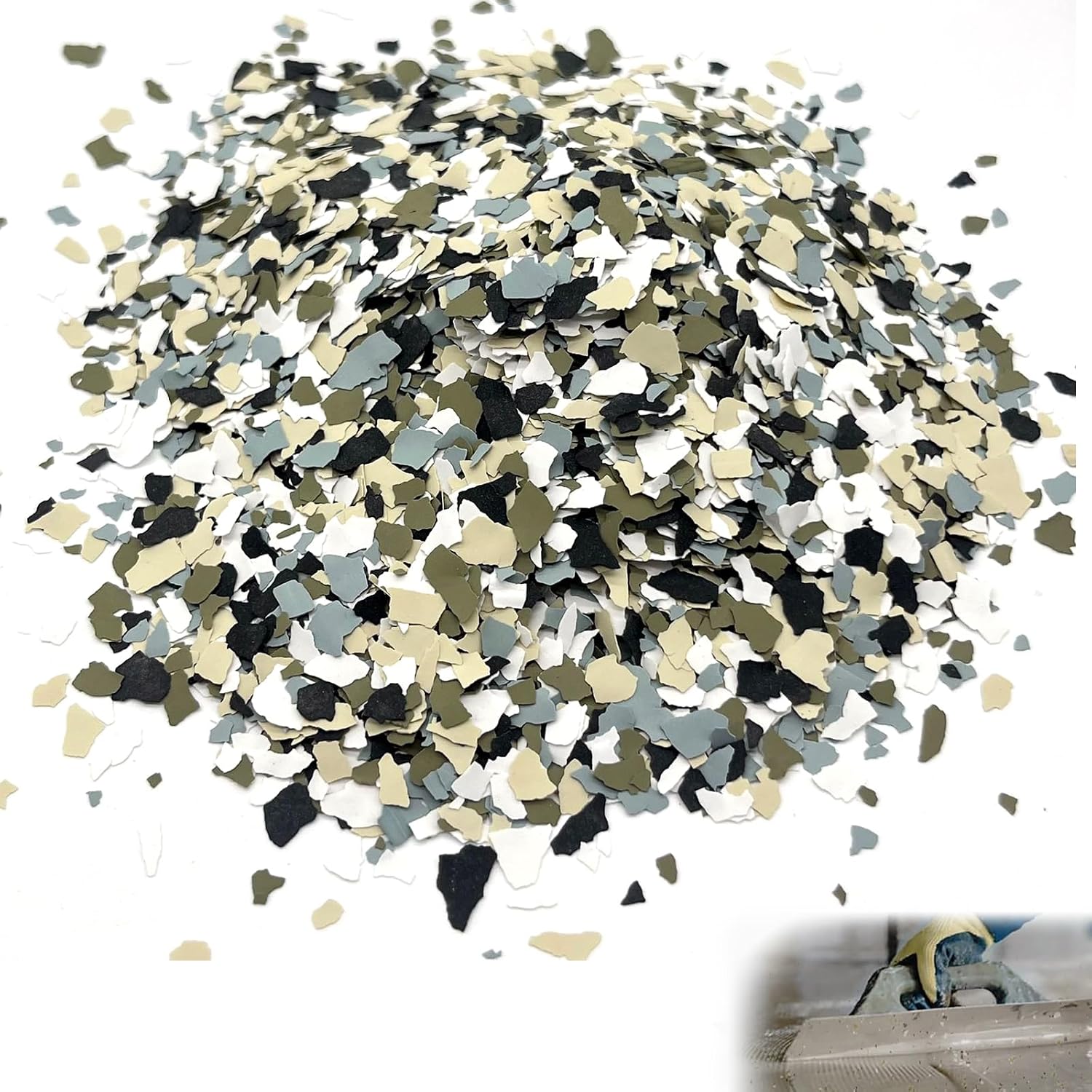 Vernice pavimenti interni fiocchi decorativi 500g