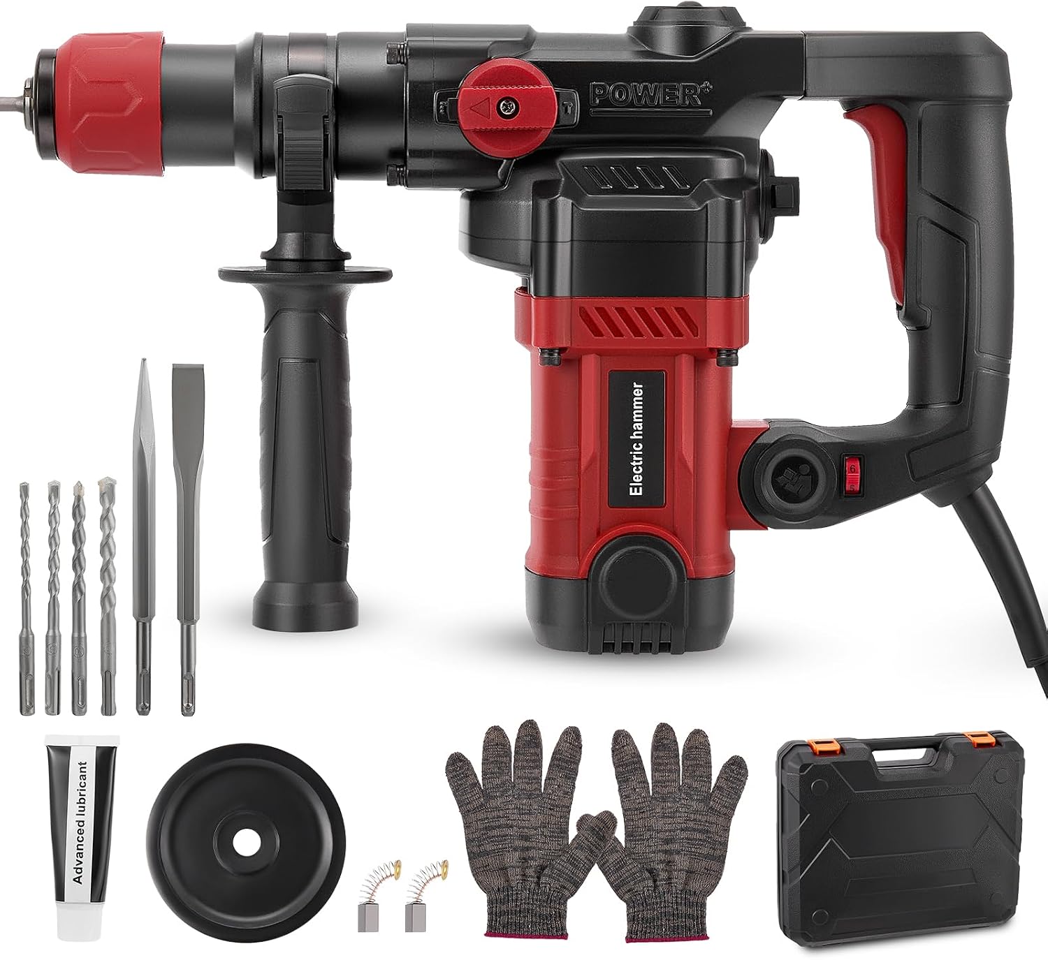 Martello demolitore 1200W 5J con 4 punte SDS plus