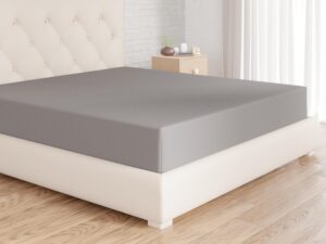 Amazon Basics Lenzuolo Matrimoniale Grigio Scuro 180x200 cm