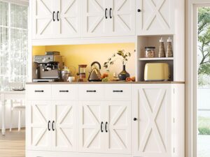 Credenza cucina 180 cm LED e ricarica - Cozynome