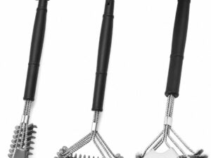 Set 3 Spazzole BBQ a Spirale per Pulizia Griglie