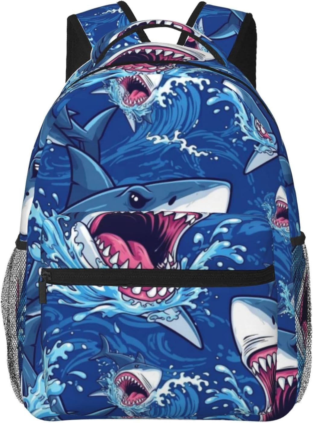 Zaino 3D squalo, unisex, 20L, leggero e resistente