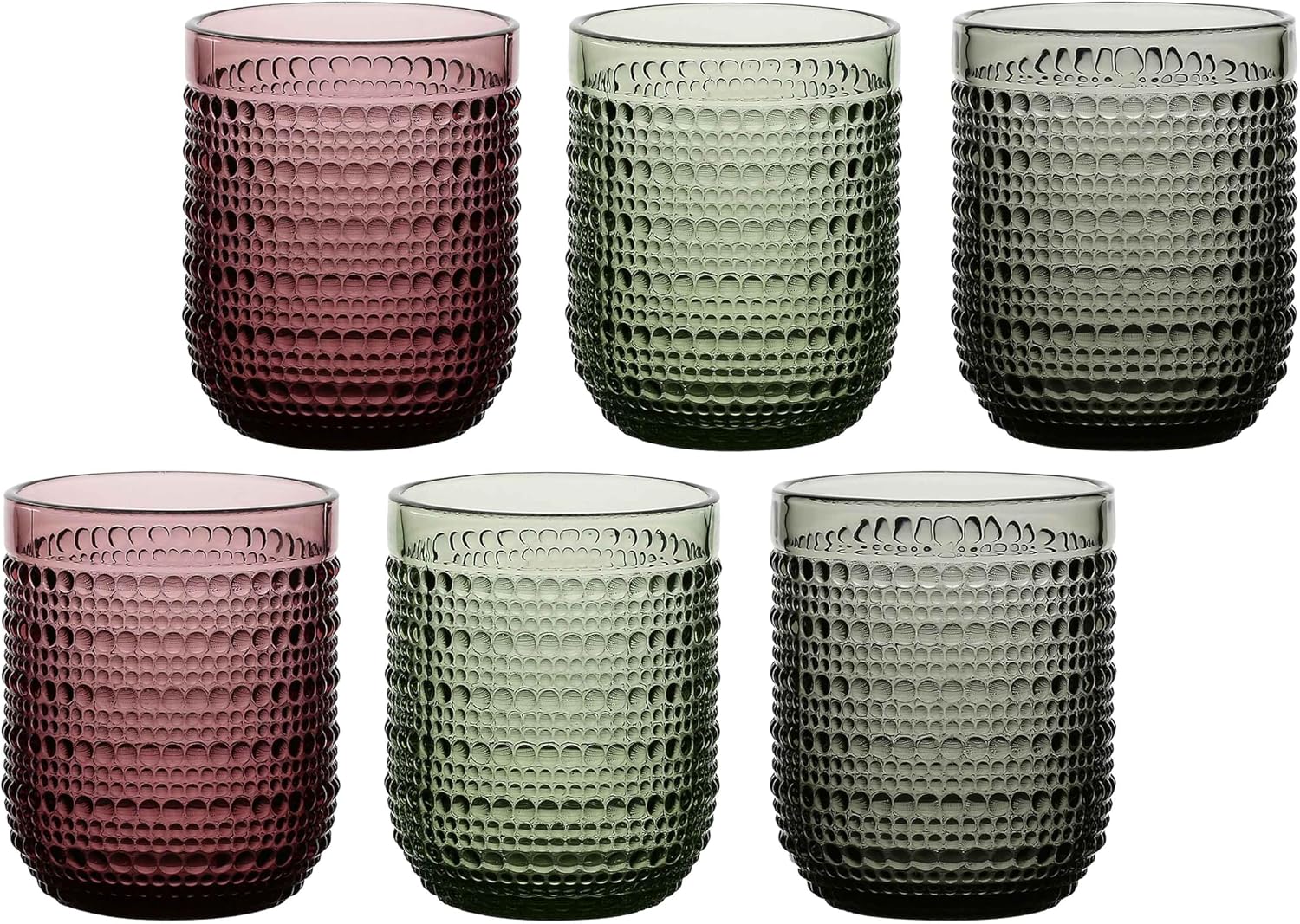 THUN Set 6 bicchieri con pallini in vetro - Collezione Tavola